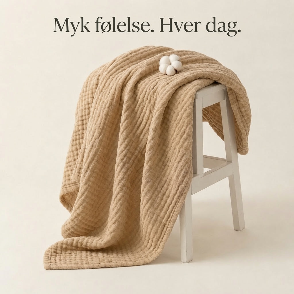 ComfyEco - Premium Musselinpledd